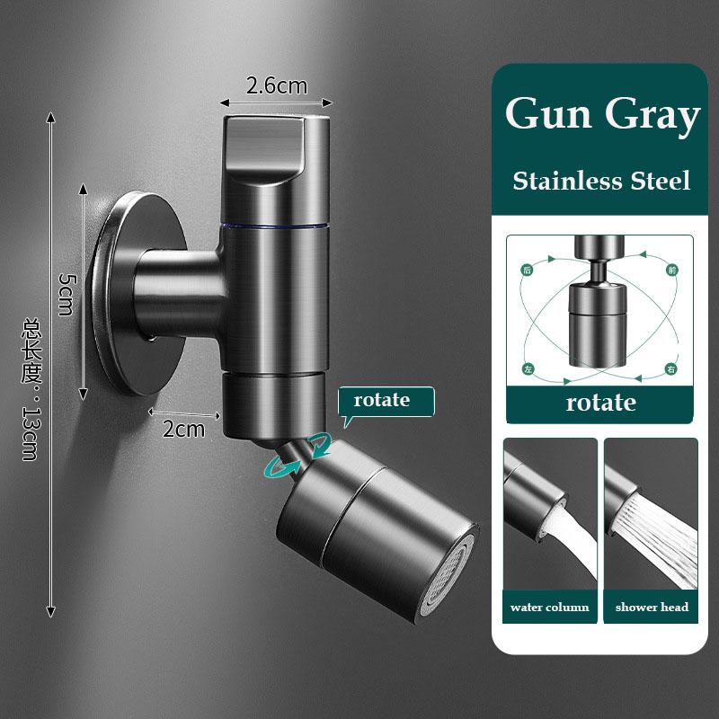 Нержавеющая сталь Встраиваемый одинарный кран для холодной воды Смеситель для швабры для бассейна Ванная комната Кран для уборки Мини Экономия места