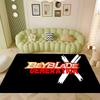  B-Beyblade X Logo Room Mats INS Style Soft Bedroom Floor House Laundry Room Mat Anti-skid Household Carpets