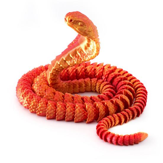 Yousheng 3D печатный орнамент в виде змеи, шарнирная модель змеи, детский и взрослый декор стола, игрушка-змея для снятия стресса, подарок для любителей природы