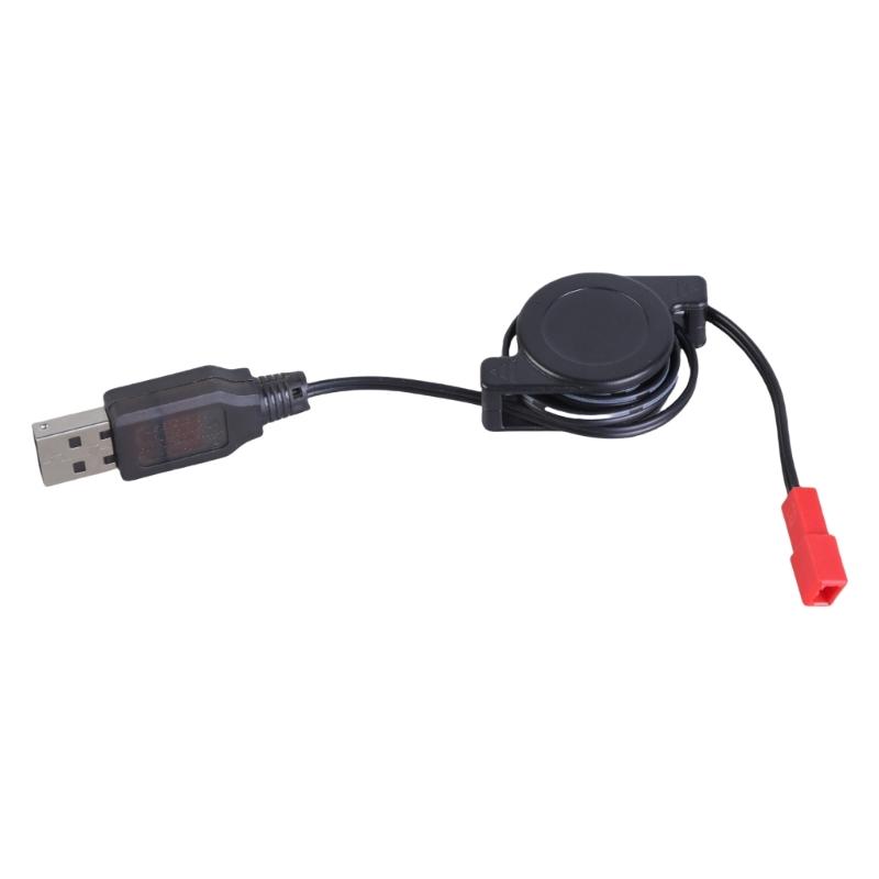 Универсальный USB-кабель для зарядки JST Female 3,7 В 500 мА для квадрокоптеров и игрушечных дронов со светодиодным индикатором