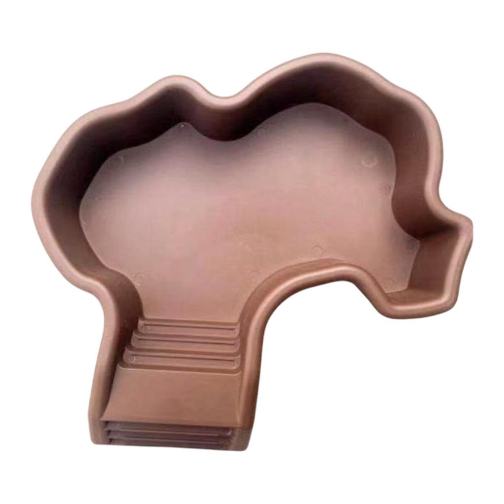 Tortoise Food Dish with Ramp Multifunctional Water Bowl Aquarium Supplies for Turtles and Reptile Pets