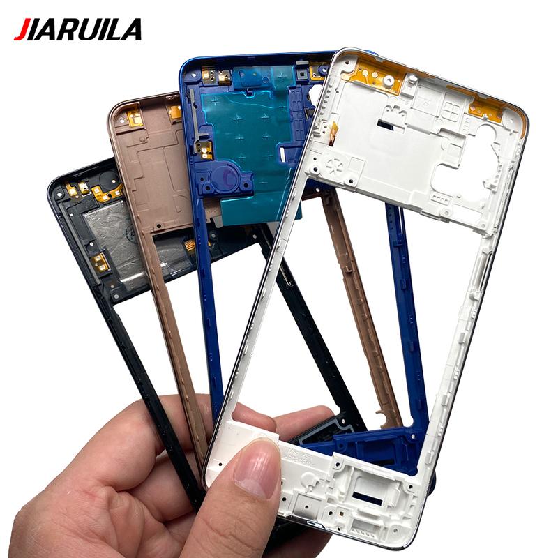 Middle Frame For Samsung A41 F62 M51 M62 A7 2018 Housing Middle Frame Case + Side Keys Volume Buttons Replacement Part