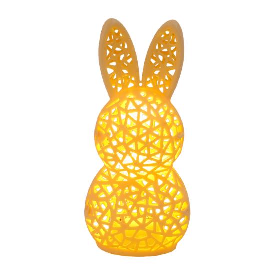 3D Printed Rabbit Lamp Hollow Bunny Night Light for Kid's Room Bedroom Nursery Easter Party Table