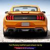 18-20 Ford Mustang Modified Quad Exhaust Rear Lip Small Body Kit Carbon Fiber Spoiler