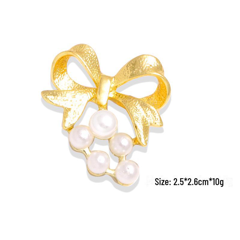 Брошь с жемчугом и перьями, с высокой ручкой, с мультяшным корсажем из страз для самостоятельного изготовления.