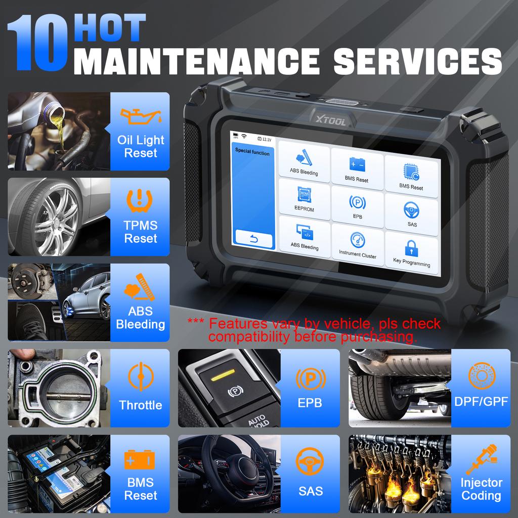 EU Stock XTOOL D5 Automotive Diagnostic Machine Obd2 Code Reader Tool Universal Diagnosis Machine for Vehicles Free Update