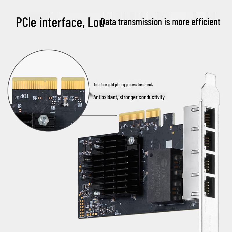 TP-LINK 4-Port Gigabit PCIe Network Card (CN version)