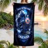 Cruz Azul Fashion Beach Towel: Ideal for Summer Adventures Soft, absorbent and quick drying suitable for swimming and bathing