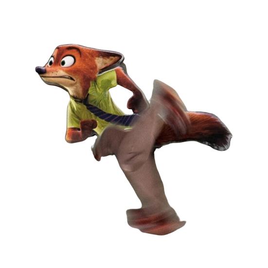 Вращающийся магнит на холодильник Лиса Кролик Акриловый Мультяшный Персонаж Животное Магнит на холодильник Украшение для дома Офиса Кухни Подарок для фанатов кино