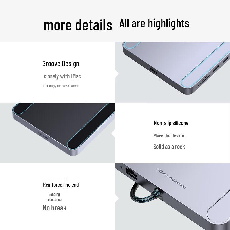 Ugreen Многопортовая док-станция USB-C