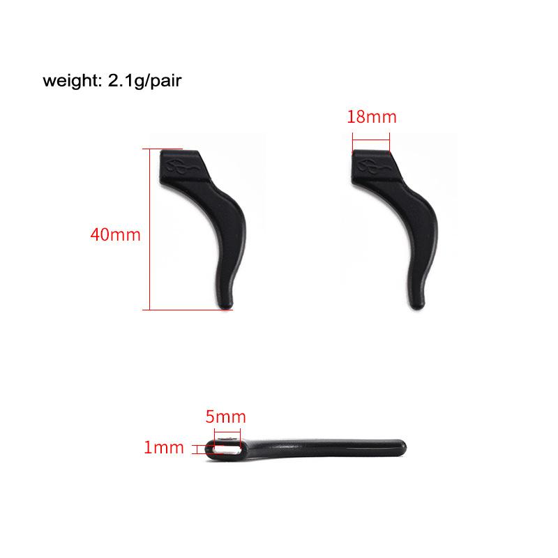 10pcs(5pairs) Silicone Ear Hook Anti-slip Glasses Leg Ear Sleeve Fastener Sunglasses Accessories Grip Anti-fall Eyewear Holder