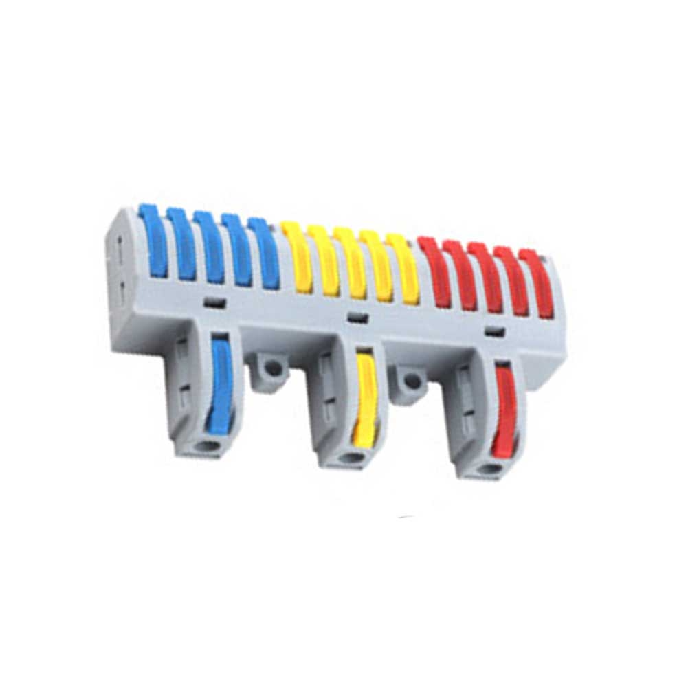 Комплект клеммных блоков 10 шт. 3 входа 15 выходов с соединителями для проводов 32А, подходит для электрических соединений