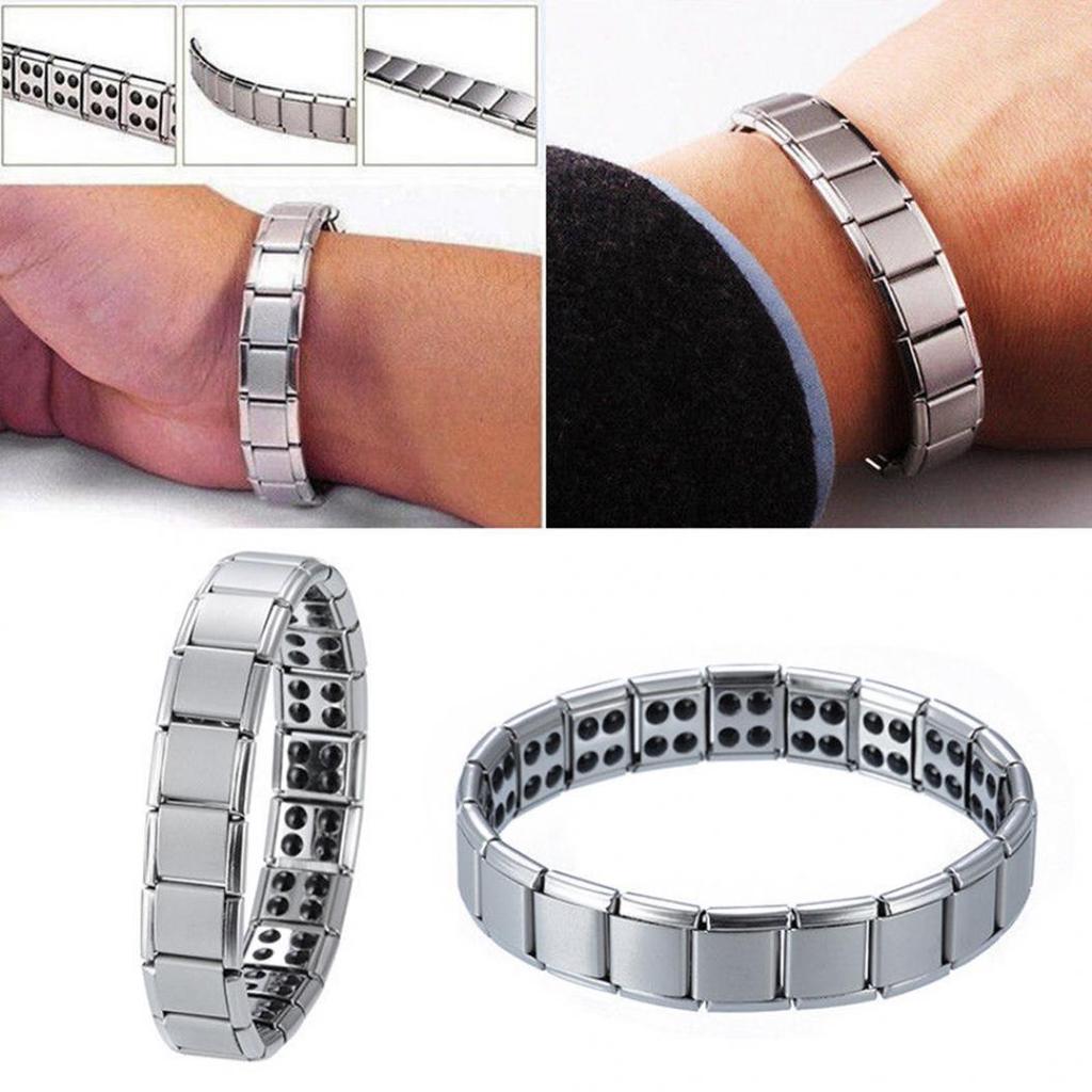 Fashion Men's Bangle Titanium Magnetic Therapy Bracelet Simple Jewelry Gift
