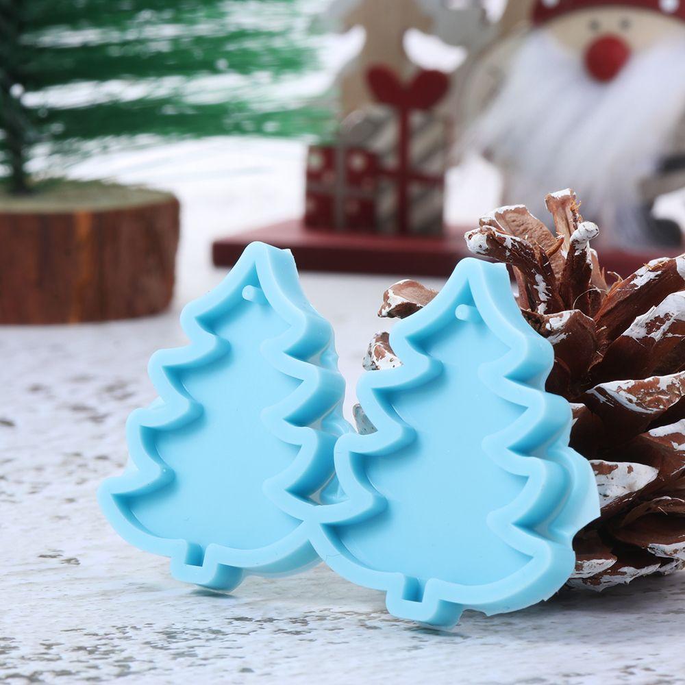 Dangle Jewelry Making Tools Earrings Resin Mold Pendant Molds Merry Christmas Resin Silicone Mould