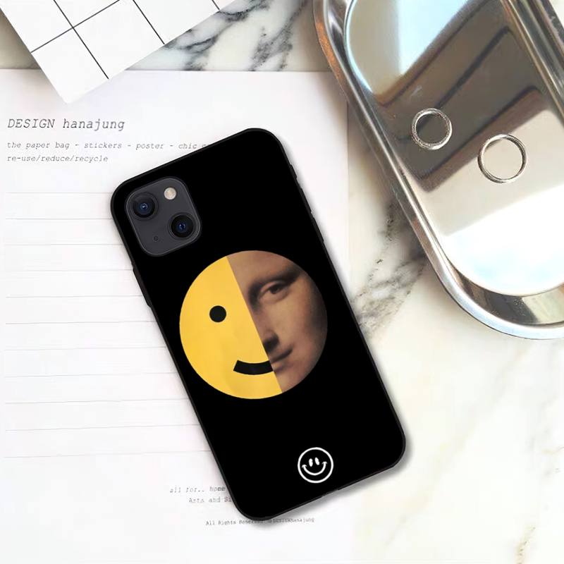 Чехол для телефона со смайликом для iPhone 11 12 Mini 13 14 Pro XS Max X 8 7 6s Plus 5 SE XR Shell
