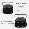 Sound Activated Party Lights,Disco DJ Lights Strobe Light Rave Stage Light Projector Effect Club Light With Remote Control for Home Parties Show
