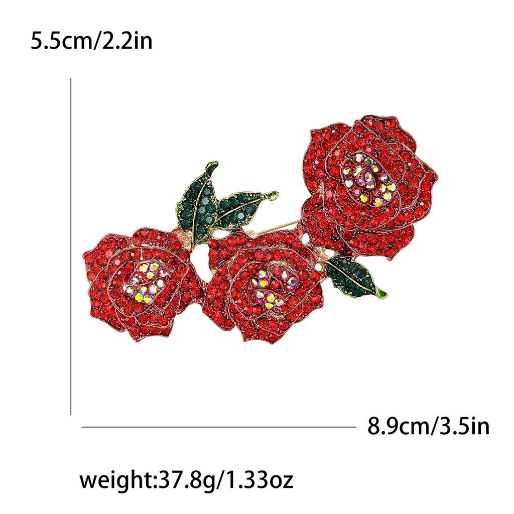 Fashion Accessories, Creative Rhinestone Flower Brooch, Versatile Temperament Celebrity Clothing Collar Accessories