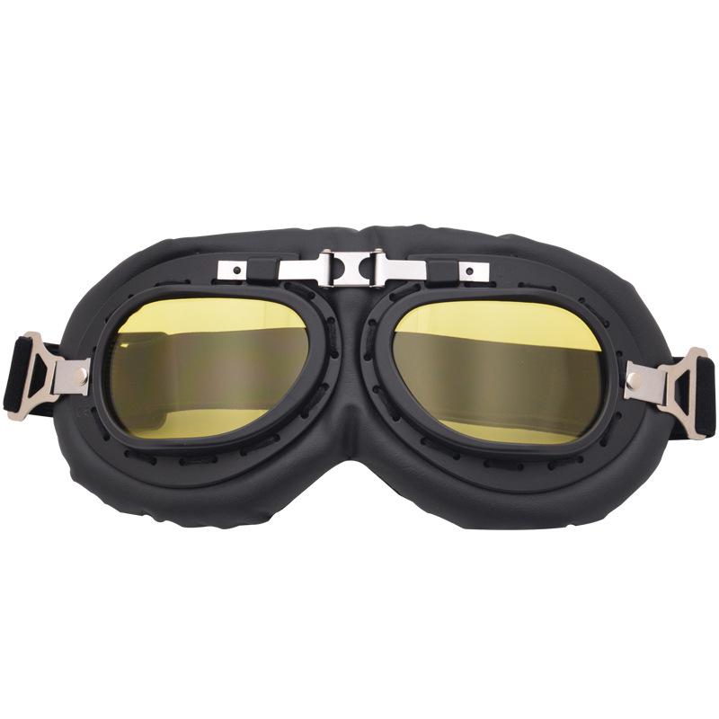 Harley-Style Retro Motorcycle Goggles: Windproof, Sandproof Helmet Glasses for Trendy Riding