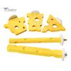 Birds Perch Cheese Shape Parrot Stand Wooden Parakeet Chewing Perch Paw Grinding Toy Birds Cage Accessories for Budgies Canaries Conures