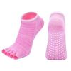 Носки для йоги, женские и мужские, универсальные, хлопковые, для занятий спортом в помещении, для танцев, профессиональные, силиконовые, противоскользящие, для пилатеса, с пятью пальцами