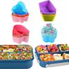8PCS Silicone Lunch Box Dividers For Children Kids School Food Dividers For Bento Box Silicone Cupcake Liners Mold Baking Tools