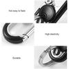 Keychain 5 IN 1 Heavy Duty Dual Metal Ring, Bottle Opener, Mobile Phone Holder,Rotate Spinner - Outdoor Carabiner Portable Key-chain For Bike & Car.
