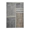 Extra-soft Living Room Rug Quadri Pattern Grey Green 120x170