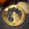 Подсвечник-поднос из цинковых сплавов, лоток для хранения ювелирных изделий, кристаллический лоток-органайзер, подставка для свечей-таблеток, декоративная подставка для чайных свечей