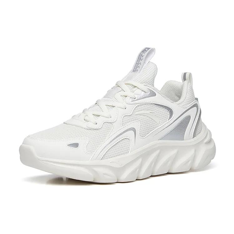 Anta Running Collection Comfortable Abrasion Resistant Low top Running Shoes Women's White Silver (Unisex) Running Shoes 922245522 1