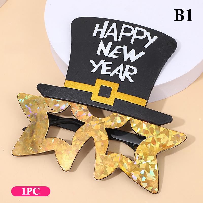 2026 год Очки Смешные очки Вечеринка в канун Нового года Украшение Фотобудка Реквизит ПК Солнцезащитные очки Рождественские принадлежности 1/3/4 шт.