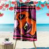 Clawdeen Cartoon Print Beach Towel, Large Soft Quick Dry Towel for Beach Camping Swimming