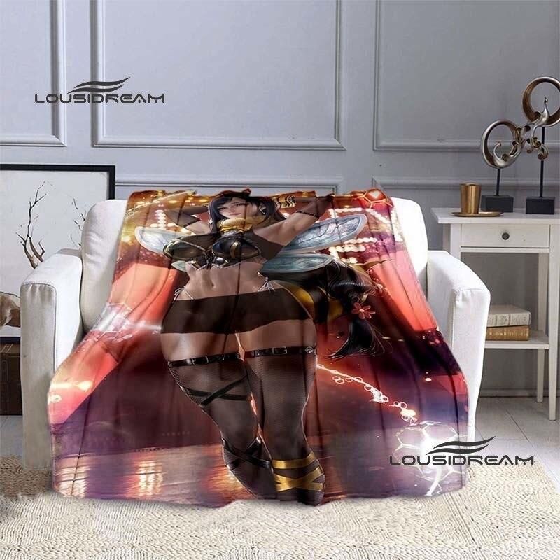 FINAL FANTASY Tifa Aerith Blanket Sexy Beauties Flannel Blanket Adults and Children Bedroom Coverlet Sofa Camping Warm Blanket