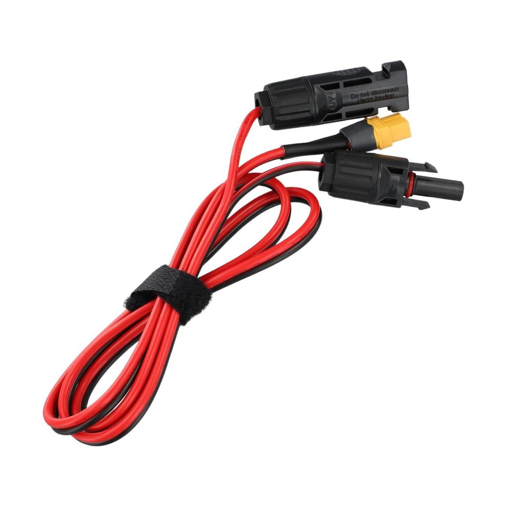 Кабель от солнечных панелей к разъему для портативного питания и зарядки