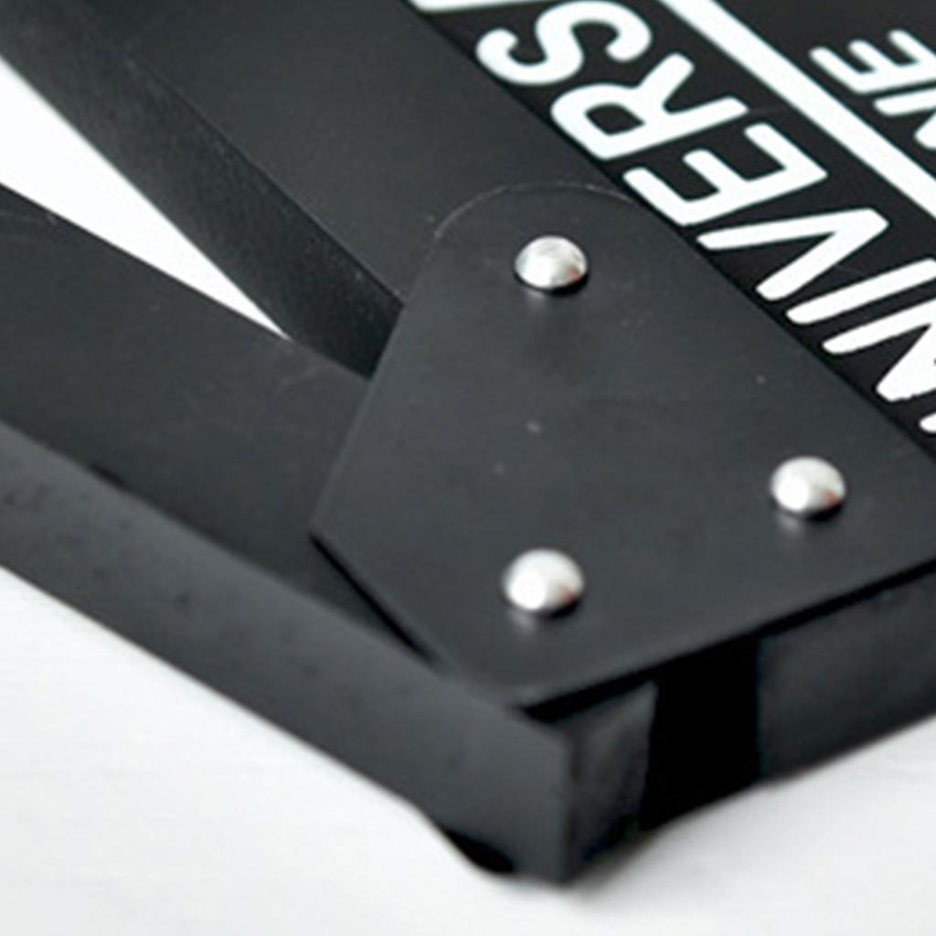 Кинохлопушка 20 X 20 см, стираемая, черная деревянная хлопушка для режиссера