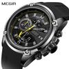 Chronograph Men Sport Watch Male Silicone Automatic Date Quartz Watches Mens Luxury Brand Waterproof Relogio Masculino