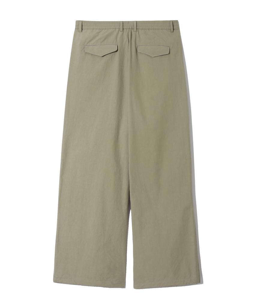 BASEMOMENT Cn Wide Parachute Pants Light Khaki