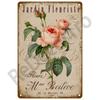 Vintage Metal Plaque Plates Decor Garden Flower Rules Metal Sign For Pub Bar Home Wall Decor Art Tin Signs Flower Poster Gift