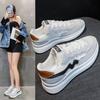 Новая весенняя обувь для папы, женская спортивная повседневная обувь в корейском стиле с толстой подошвой, соответствующая цвету, женская спортивная повседневная обувь, смешанная партия