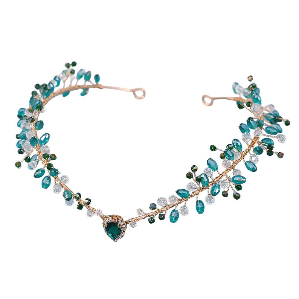 Forest Woodland Fairy Flower Leaf Crowns Handmade Leaves Hair Crowns Elf Headpiece for Women