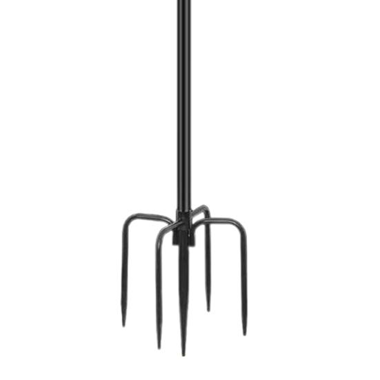 String Light Pole 10 Ft Coated Metal Pole with Fork Outdoor Light Pole with Spikes String Light Holder for Patio Deck Garden Wedding Party Decor