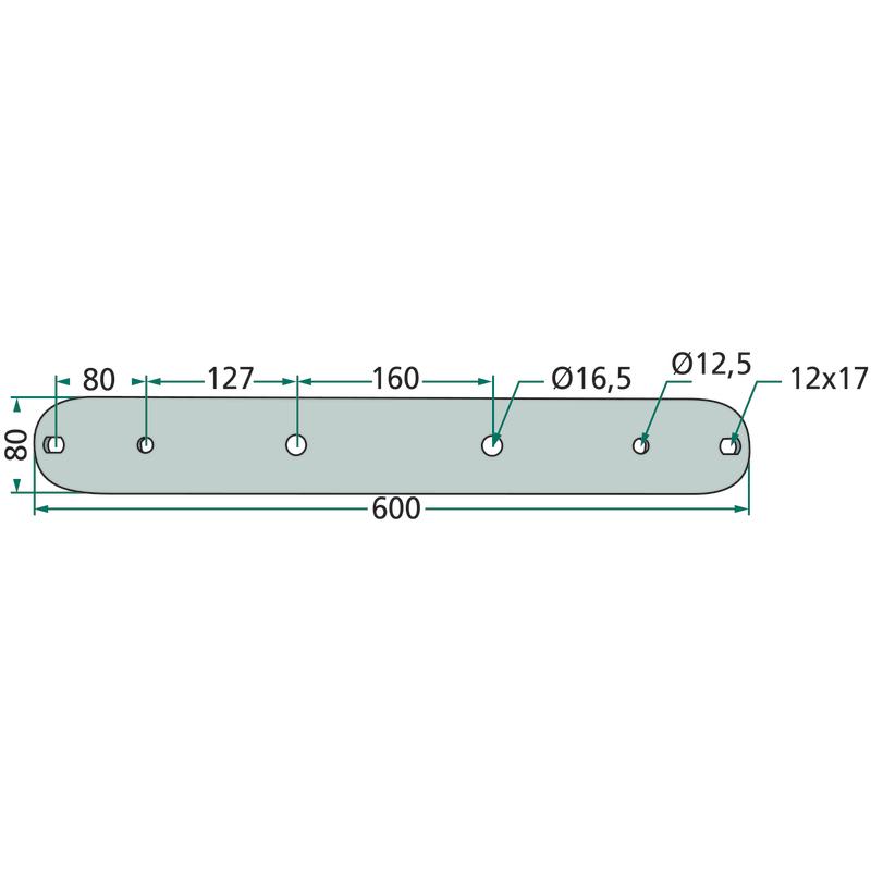 Mulcher blade holder 600mm diameter 16.5 for JOSKIN J87332.00