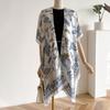 Spring And Summer Lijing Forging Sunscreen Silk Scarf Cape Split Shawl Femininity High-End Scarf Outer Wear