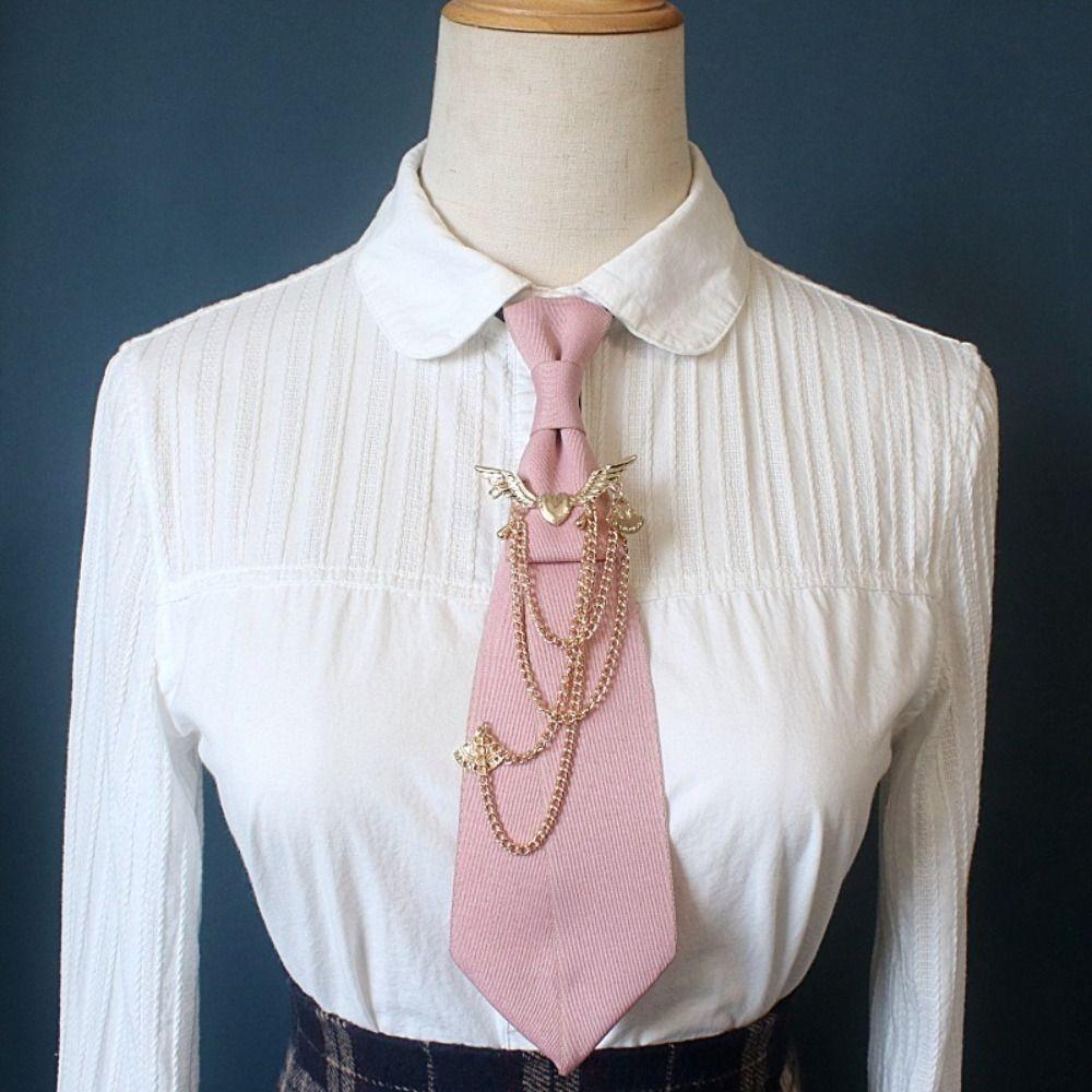 Polyester Chain Neck Accessory Preppy Style Neck Ornament Fashion JK Collar Pin JK Uniform Wear