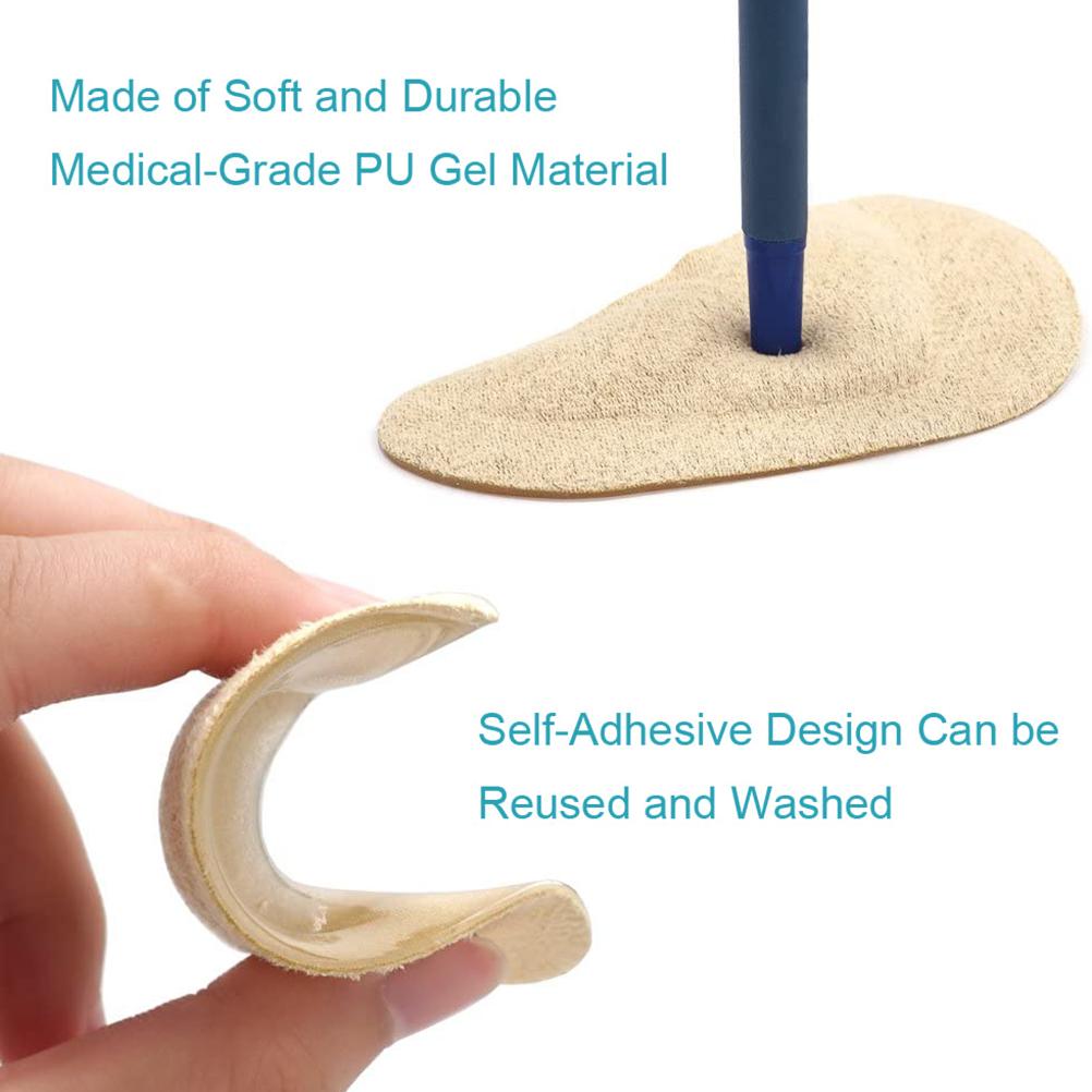 Унисекс Гелевые Подушечки для Поддержки Свода Стопы Клейкие Стельки для Обуви Подушечка Снимает Давление