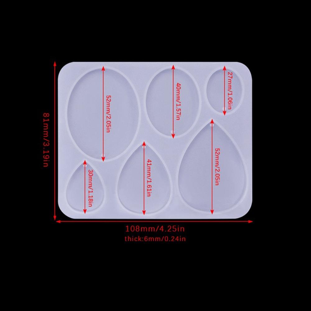 Multiple Styles Pendant Mold Drip Shape Drop Earrings Mold Geometric Earring Mold Resin Casting