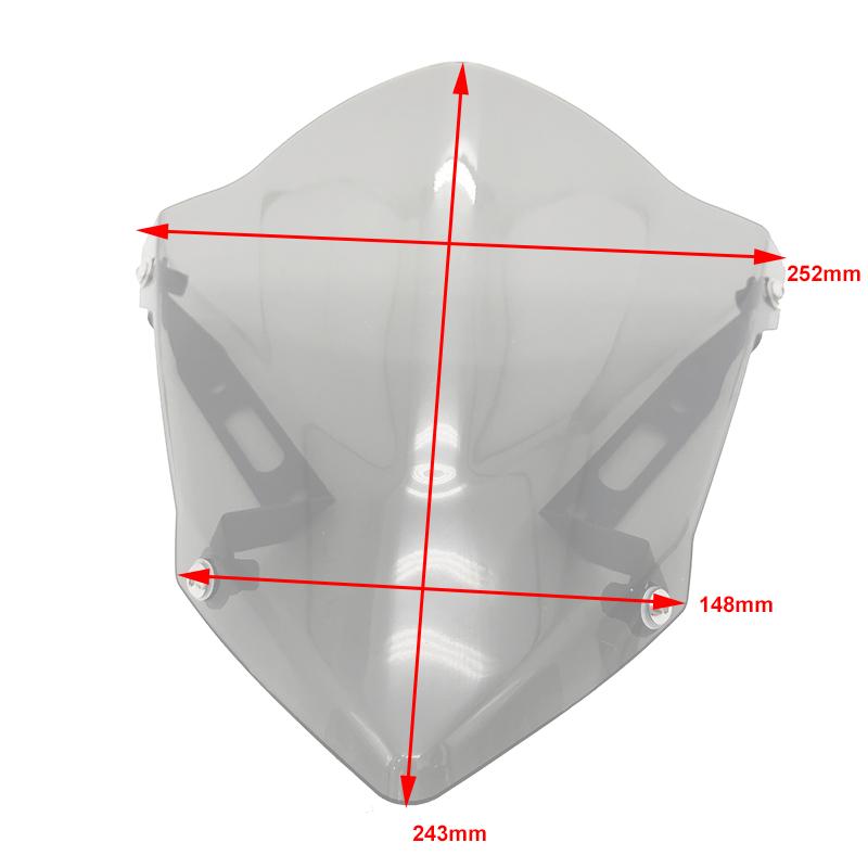 Для YAMAHA MT07 FZ07 MT09 MT-07 FZ-07 MT-09 MT 07 FZ 07 MT 09 2014-2018 ветровые дефлекторы лобовое стекло