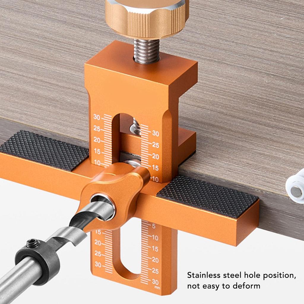 Aluminum Alloy Cabinet Door Mounting Jig with Support Arms and Holes for Easy Door Installation