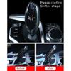Black Carbon Fiber Pattern Shift Knob Cover For BMW Gxx 3 4 5 7 Series X5 X6 X7