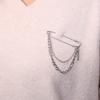 1Pc Unisex Classic Chain Pin Brooches  Bf Punk Hip Hop Jewelry Gifts