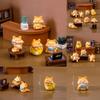 Adorable Resin Fat Cat Figurine Blind Box Cute Cartoon Miniature Animal Decor